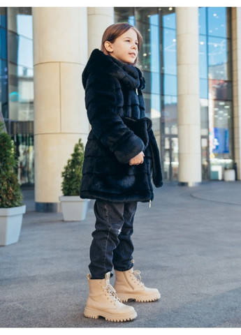 Шуба детская черная SoulKiss 3-014 (358068738)