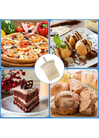 Кухонна розсувна лопатка дошка слайдер з дерев'яною ручкою для приготування піци тіста випічки 36х26 см (480841-Prob) Unbranded (345559562)