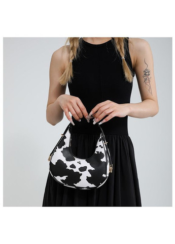 Женская сумка багет 9243 через плечо далматинец зебра леопардовая No Brand (366871862)