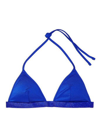 Синий демисезонный купальный лиф triangle bikini set blue oar m синий Victoria's Secret