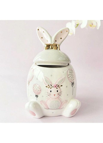 Банку для зберігання керамічна Вушка кролика Великдень 6786 15.5х10 см No Brand (327609567)
