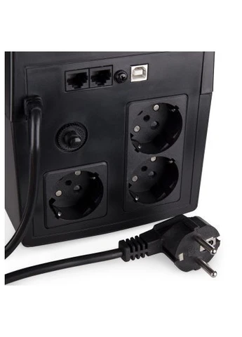 Источник бесперебойного питания LED 1200VA пластиковый корпус с USB (VPE-1200PU) Vinga (396863901)