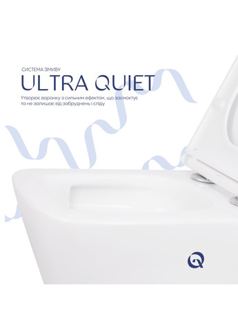 Унитаз подвесной Tern с сиденьем Soft-close Qtap QT17332303ASW (341326599)