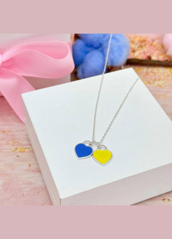 Срібне намисто З Україною у серці No Brand (330768388)