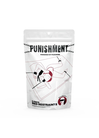 Розтяжка на ліжко - 5-Piece Bed Restraint Kit - Black Punishment (369950699)