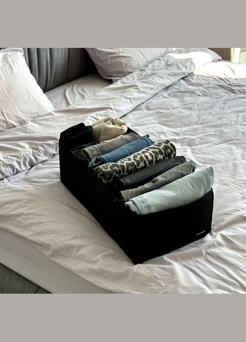 Ящик для зберігання на вісім відділень 50х25х16 см HY-50-black ( ) Organize (344475627)