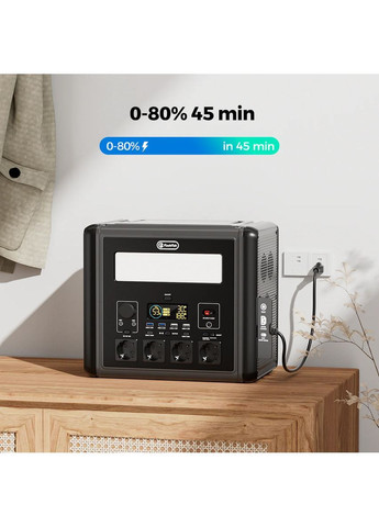 Портативна зарядна станція 2000 Вт LiFePO4 UPS 1536Wh Flashfish T2000 (371907480)