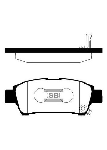 Колодки тормозные дисковые ЗАДН TOYOTA PREVIA II (_R3_) 2.0 2000.02-2006.02 HQ SP1423 HI-Q (362607563)