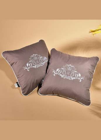 Покривало на ліжко 220х240 см і 2 шт подушка декор із вишивкою двостороннє, міцне стьобання тканини IDEIA (317196771)