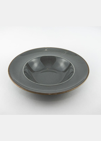 Глубокая тарелка для пасты Seasons Dark Grey 173925 26см Серая тарелка для пасты Посуда для ресторана Porland (277949200)