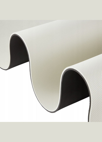 Килимок (мат) спортивний TPE 180 x 60 x 0.6 см для йоги та фітнесу Grey/Black (P-5907739317100) 4FIZJO (303723221)