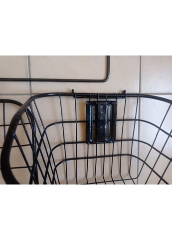 Корзина велосипедная Baisike стальная с крышкой, черная No Brand (359457277)