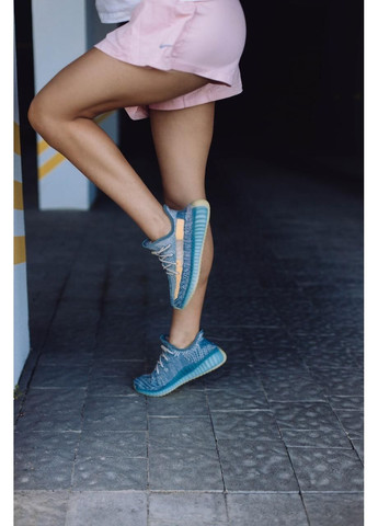 КРОСІВКИ ЖІНОЧІ ADIDAS YEEZY BOOST 350 V2 ISRAFIL BLUE АДІДАС ІЗІ БУСТ No Brand блакитні демісезони (368867653)