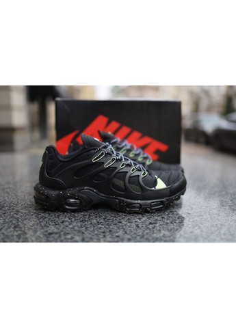 Серые демисезонные кроссовки мужские nike air max tn terrascape plus black green найк аир макс тн плюс No Brand