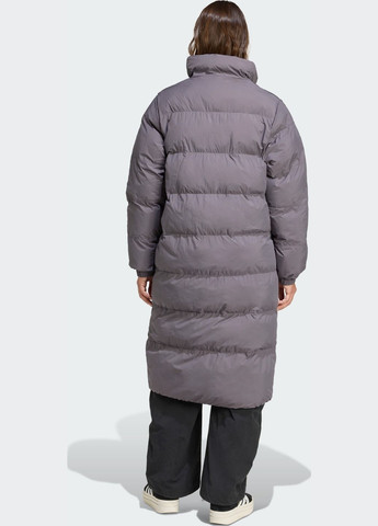Серая демисезонная куртка adicolor long synthetic down puffer adidas