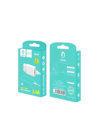 Адаптер питания DC01V + кабель Micro USB (5V/2.1A/1USB) Denmen (362452872)