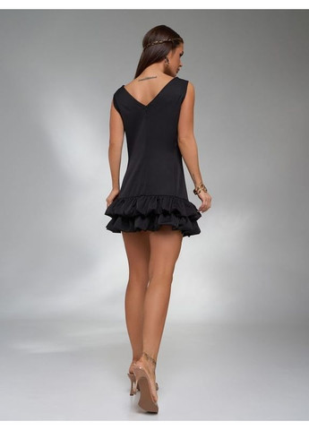 Чорна плаття 15128 чорне ISSA PLUS однотонна