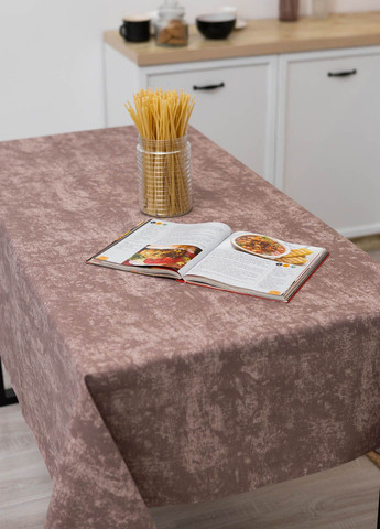 Скатерть с тефлоновым покрытием "Мрамор розовокоричневый" 2.2м х 1.8м Homedec - (318747160)