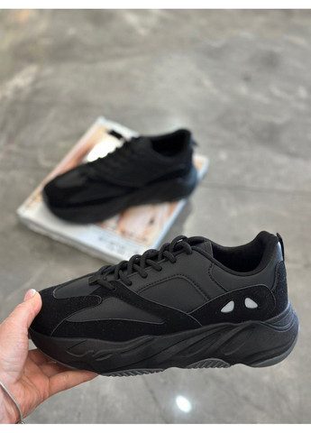 Кожаные кроссовки CN50-4 Stilli чёрные всесезоны (338538383)