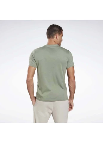 Зелена чоловіча футболка ri big logo tee зелений Reebok