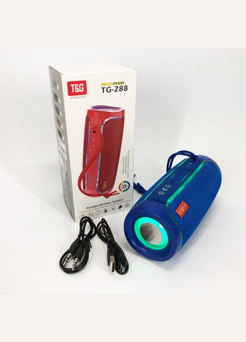 Портативная колонка Bluetooth с LED подсветкой TG288 – беспроводная колонка портативная мощная. Цвет: синий No Brand (359475312)