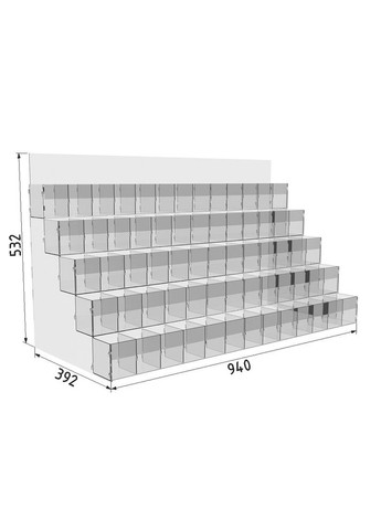 Підставка для ручок та олівців 65 комірок Ekostar (367609314)