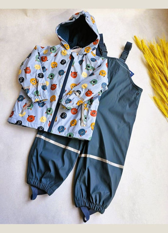 Дождевик Детский Грязепруф на флисе ☔️Дождевик Комплект Детский Куртка и Полукомбинезон Lupilu Куртка та Напівкомбінезон (303136544)