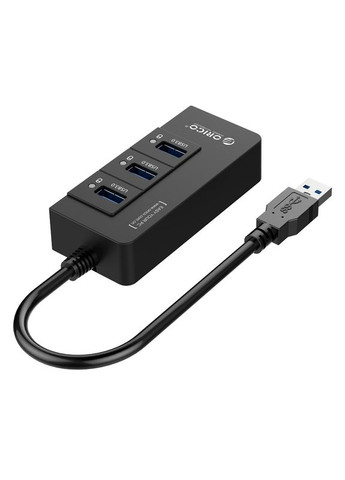 USB-хаб USB 3.0 3 порти + RJ45 (HR01-U3-V1-BK-BP) Orico (315503752)
