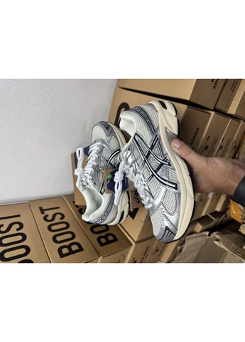 Белые летние кроссовки asics gel-1130 silver white асикс гель 1130 No Brand