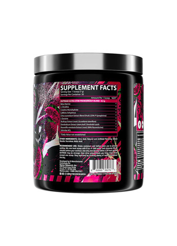 Предтренувальний комплекс для чоловіків Outrage High-Stim 30 порцій полуниця-кавун Nutrex (367957706)