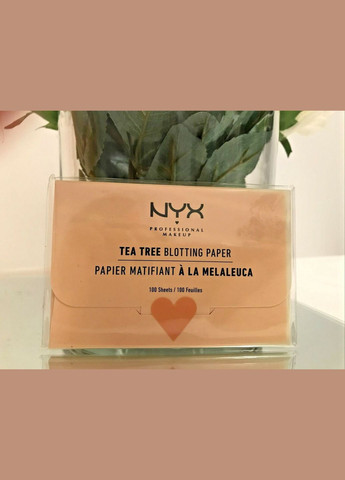 Матуючі серветки для обличчя Blotting Paper (50 шт та 100 шт) TEA TREE BLOTTING PAPER 100CT (BPRTT) NYX Professional Makeup (280266143)
