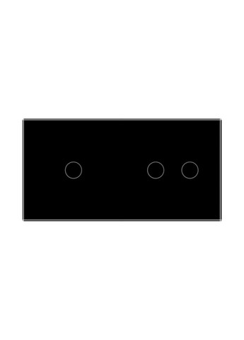 Умный сенсорный проходной/перекрестный выключатель 3 сенсора (1-2) стекло (VL-C701SZ/C702SZ-12) Livolo (371777500)