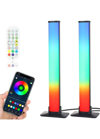 Набір ламп RGB світломузика 2 шт на робочий стіл Desktop Розумне RGB підсвічування для телевізора, кімнати No Brand (336517437)