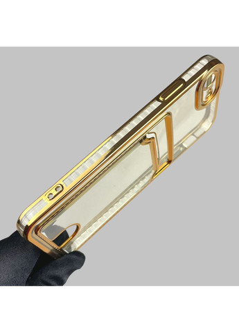 Чохол для iPhone 7 із золотою окантовкою з кишенькою для карток на айфон 7 золотий Apple (366023233)