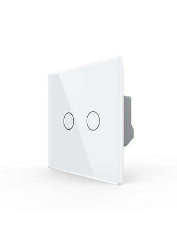 Сенсорна кнопка 2 сенсора 12/24В білий скло (VL-FC2HC-2WP) Livolo (370970838)