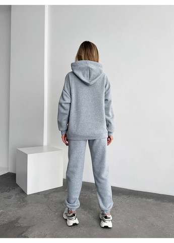 Теплий спортивний костюм жіночий тринитка на флісі з капюшоном No Brand (365796653)