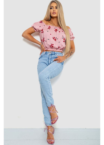 Топ жіночий ошатний, колір пудровий, 244R282 Calliope (315134595)