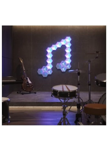 Світильник H106A Glide Hexagon Light Panels Ultra Expansion Pack, 1pc, RGBIC, Wi-Fi/Bluetooth, Purple (H106A007-OF-EU) Govee (397020125)