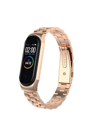 Браслет для Xiaomi Mi Band 5/6/7/8/9 (совместимый). Цвет – розовое золото No Brand (370101813)