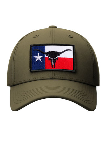 Набір шевронів 2 шт з липучкою прапором штату Техас з Черепом Карателя Бик Рога 5х8 см вишитий патч нашивка IDEIA (300229048)