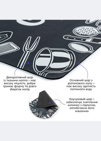 Влагопоглощающий коврик 50*80CM*3MM (D) SW-00001888 Sticker Wall (330600629)