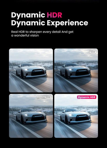 Кабель DisplayPort 8K DP114 DP1.4 Male to Male Plastic Case Braided Cable 2 м Black (80392) Ugreen (307802652)