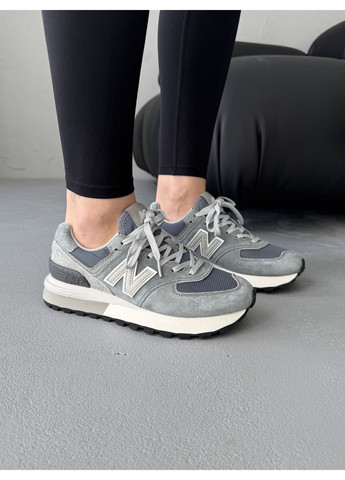 Серые демисезонные кроссовки женские и мужские new balance 574 legacy grey | нью беланс 574 серые No Brand
