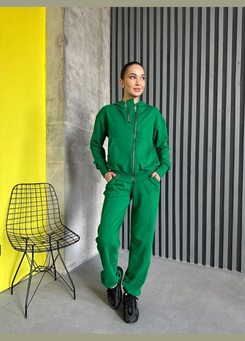 Женский спортивный костюм цвет зеленый р.50/52 450764 New Trend (282926765)