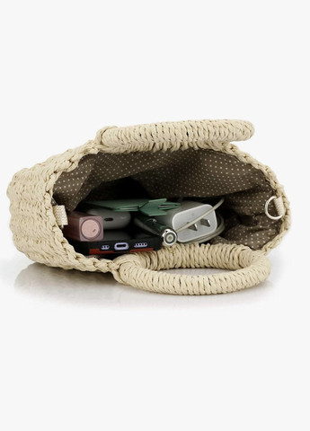 Женская маленькая летняя плетеная сумка с длинной ручкой MINI No Brand (342100123)