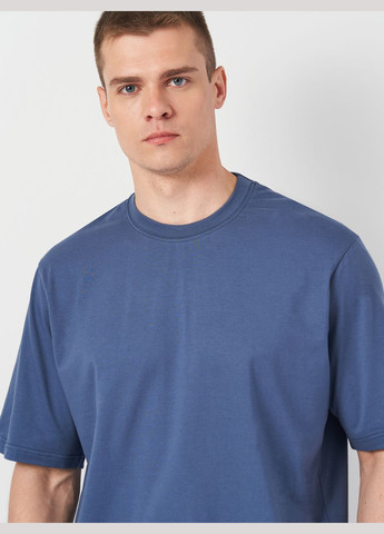 Синя футболка чоловіча з коротким рукавом Роза