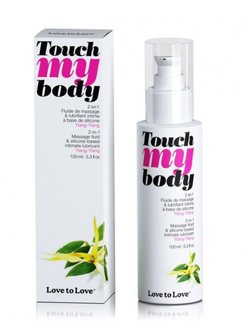 Массажный гель и смазка 2-в-1 Love To Love TOUCH MY BODY Ylang-Ylang (100 мл) увлажняющий No Brand (303902637)