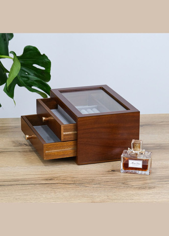 Шкатулка для прикрас двошарова дерев'яна липа см (JZ-036-1) Гранд Презент (322190807)