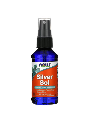 Срібна вода Silver Sol Liquid - 237 мл Now Foods (293516622)