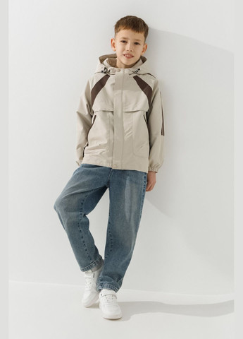 Бежева демісезонна вітровка Dinomin